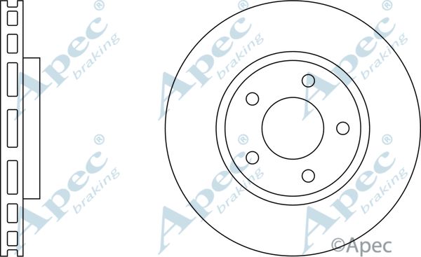 APEC BRAKING Тормозной диск DSK972